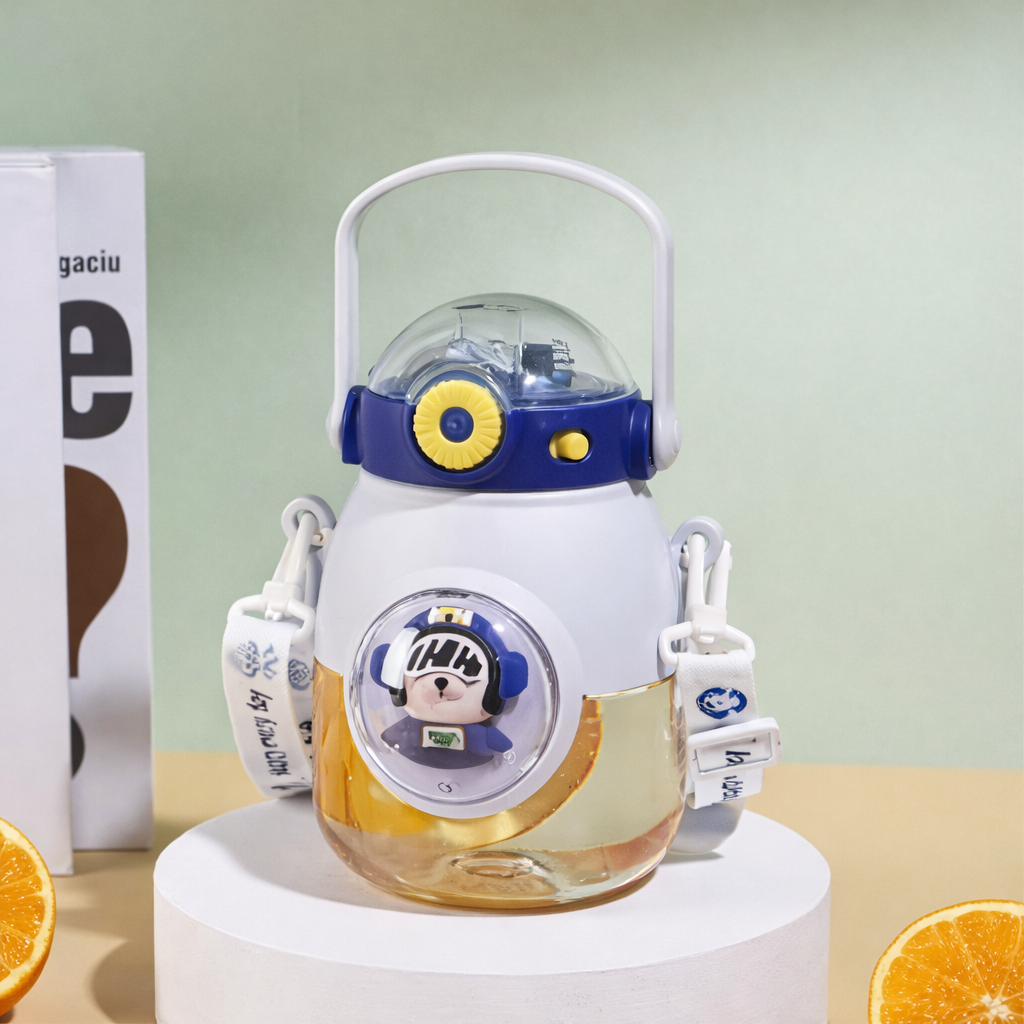 Barbie Blue Dual-Lid Water Bottle – Fun, Smart &amp; Practical