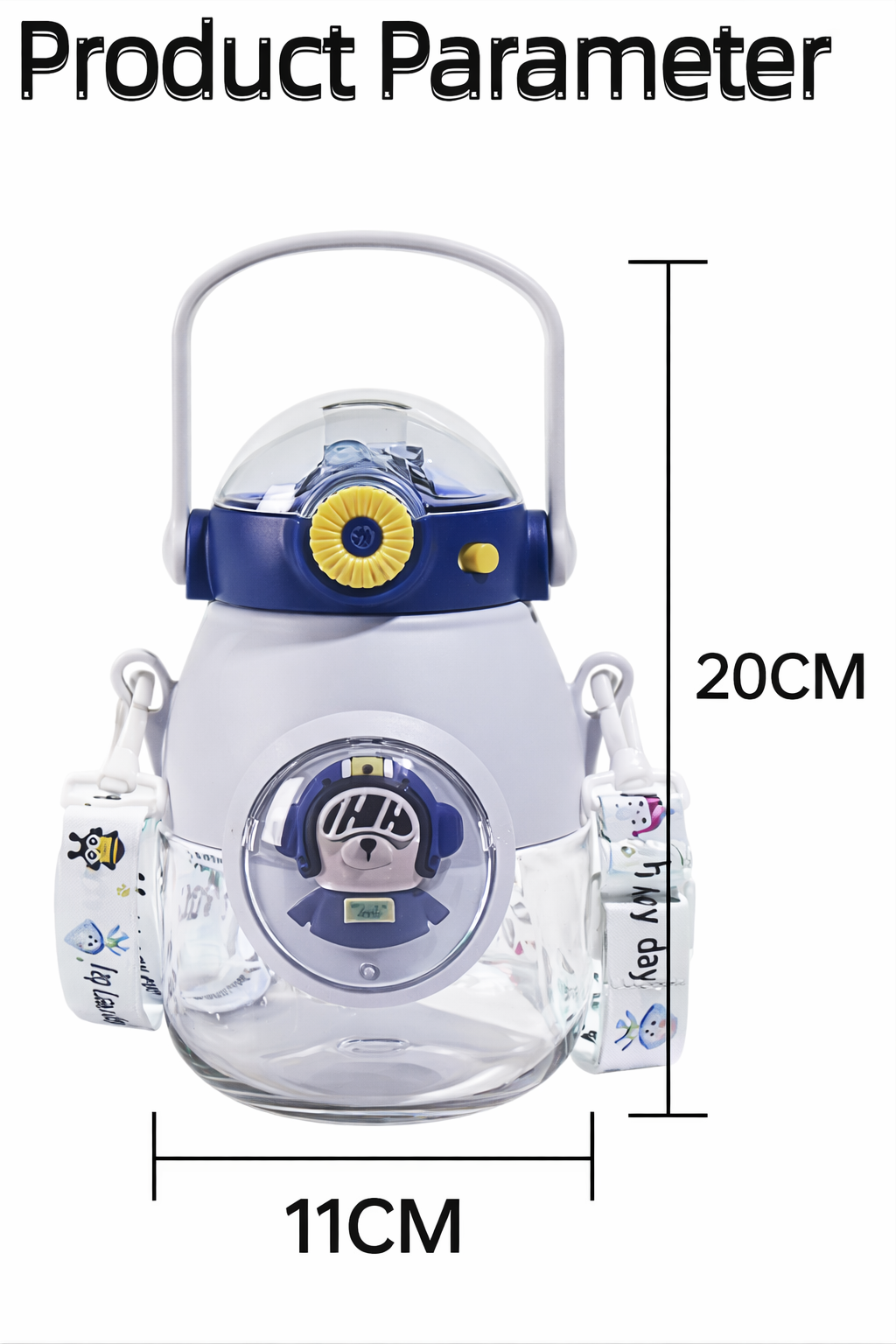 Barbie Blue Dual-Lid Water Bottle – Fun, Smart &amp; Practical