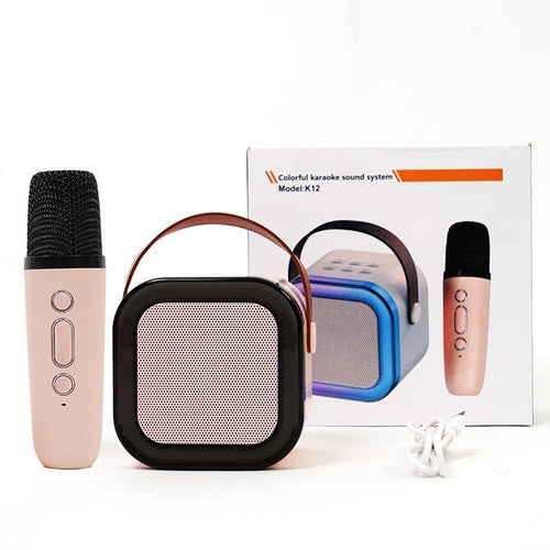 Newly Launched Fusion Bliss 16W Bluetooth Speaker with Wireless Karaoke Mic, 6H Playtime, Vibrant RGB Lights, Voice Effects,Multi-Play Modes BT5.3/TF Card & Type-C Charging Port