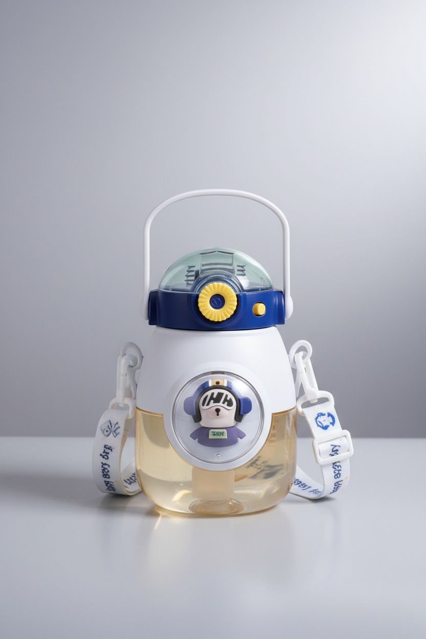 Barbie Blue Dual-Lid Water Bottle – Fun, Smart &amp; Practical